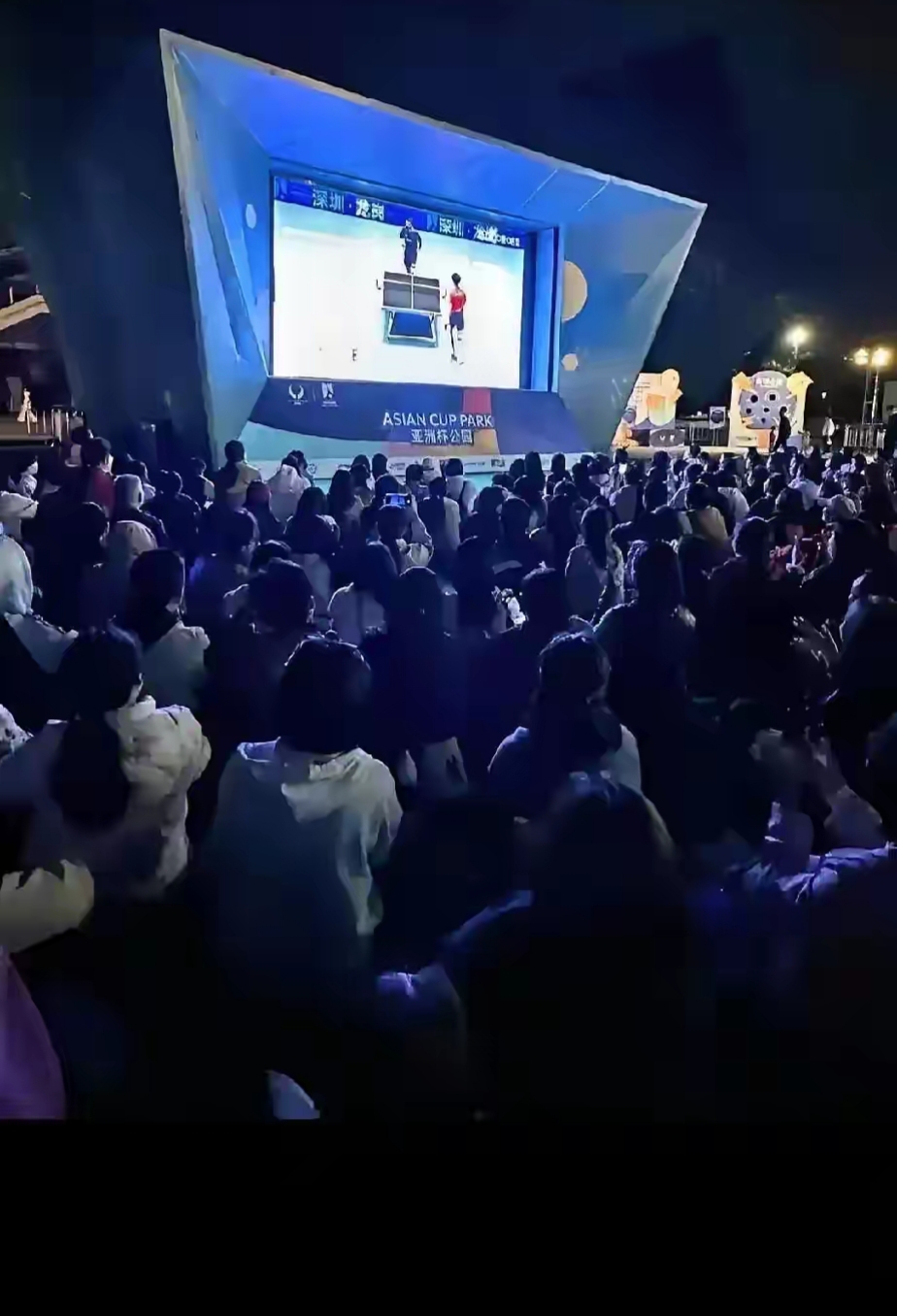 热闹喧嚣的赛场，观众们为之尽情狂欢