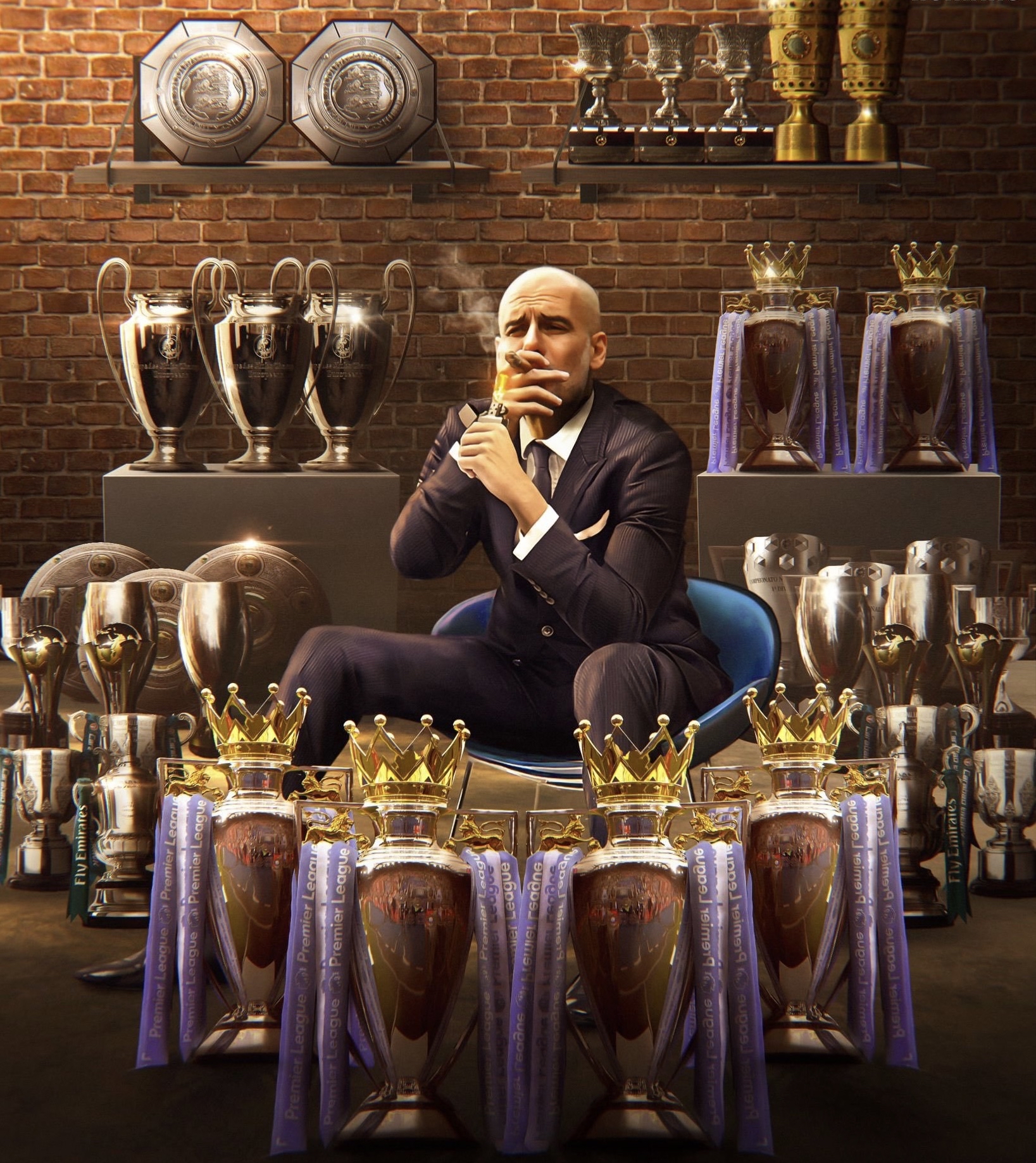 刷新英超历史纪录，曼城创造-巨胜