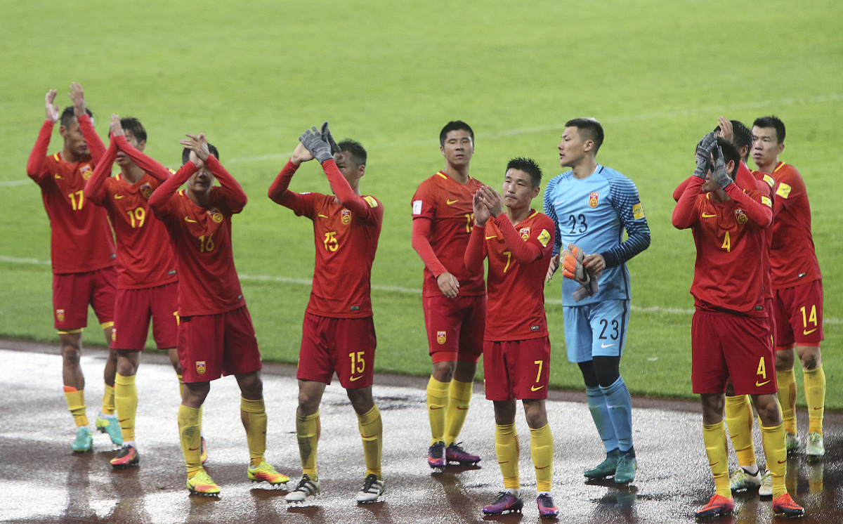 国家代表队在比赛中取得胜利