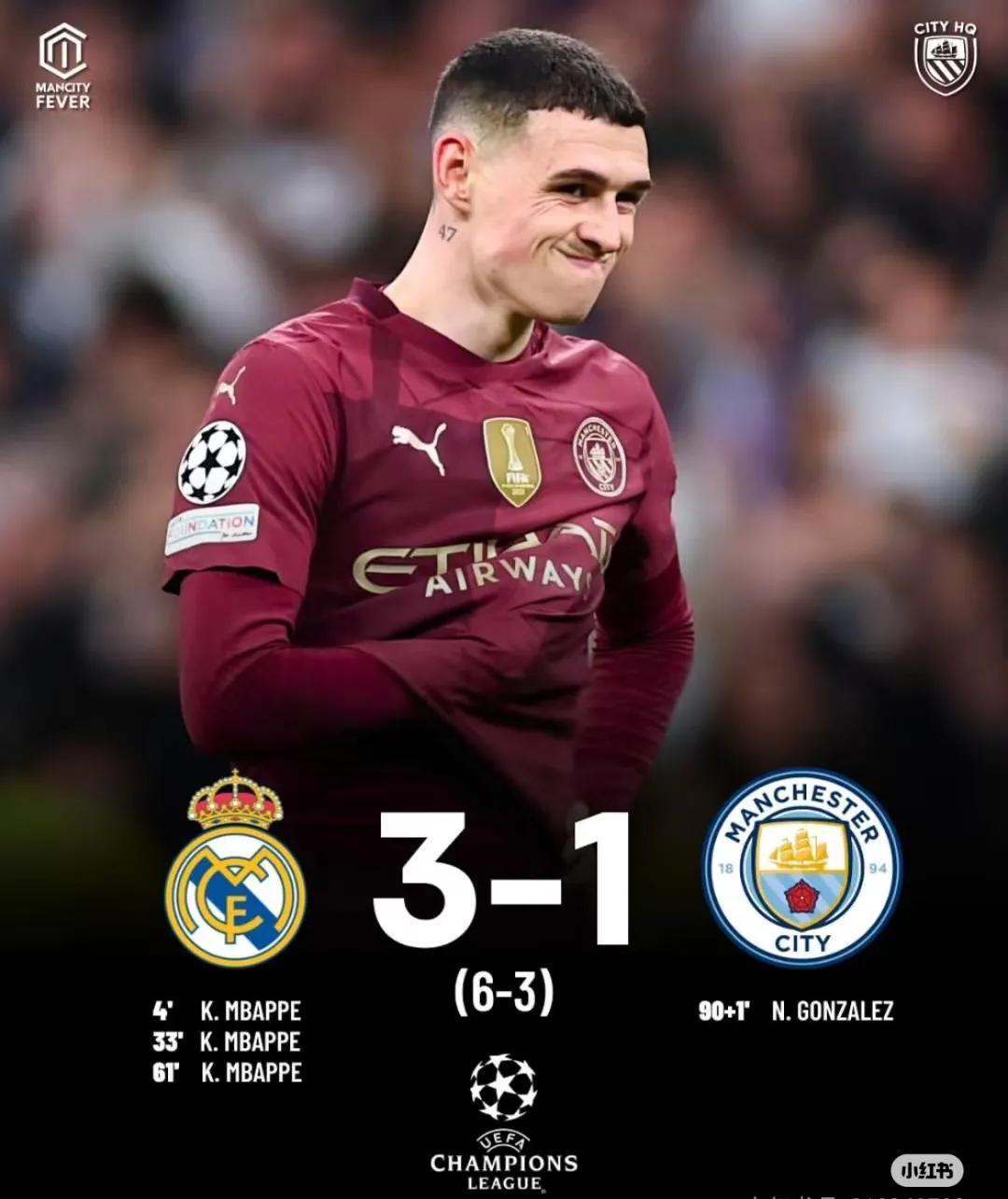 曼联客场不敌曼城,欧冠出线形势稍显不妙的简单介绍 曼联客场不敌曼城,欧冠出线形势稍显不妙的简单介绍